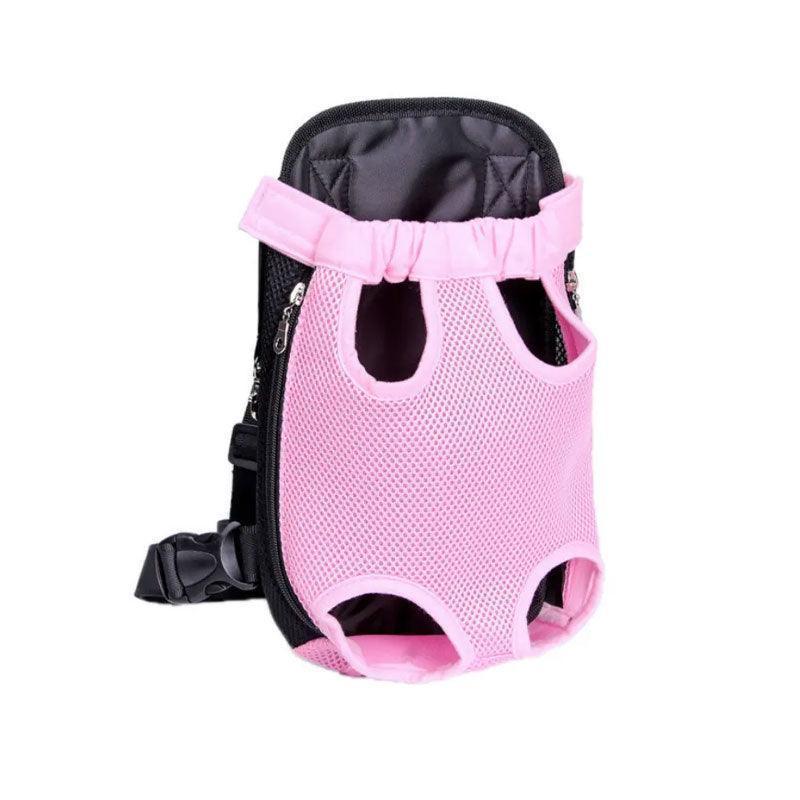 Dog Carriers & Crates: M Size Pet Carrier Dog Cat Puppy Front Back Backpack Shoulder Carry Sling Pouch Bag - Black