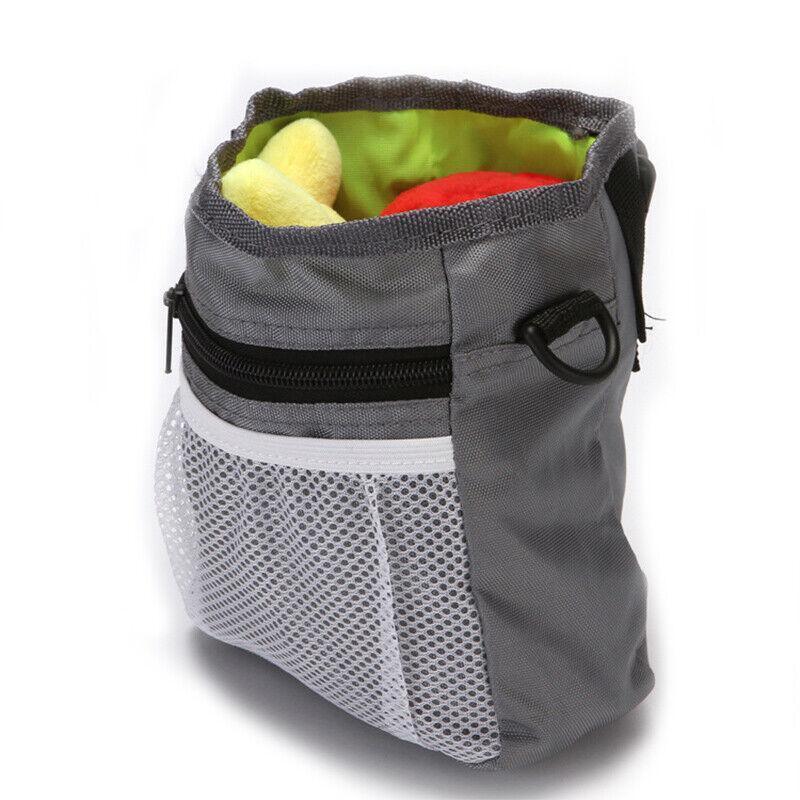 Dog Training Aids: Dog Training Treat Pouch Pet Snack Bag Large Capacity Puppy Waist Bags Agility - Grey