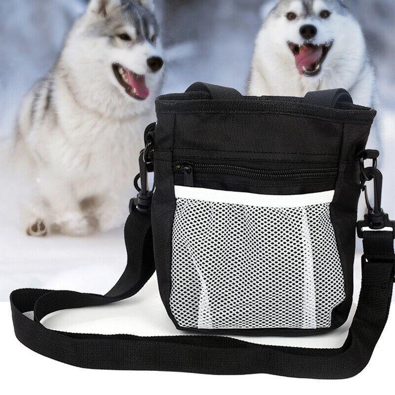 Dog Training Aids: Dog Training Treat Pouch Pet Snack Bag Large Capacity Puppy Waist Bags Agility - Grey