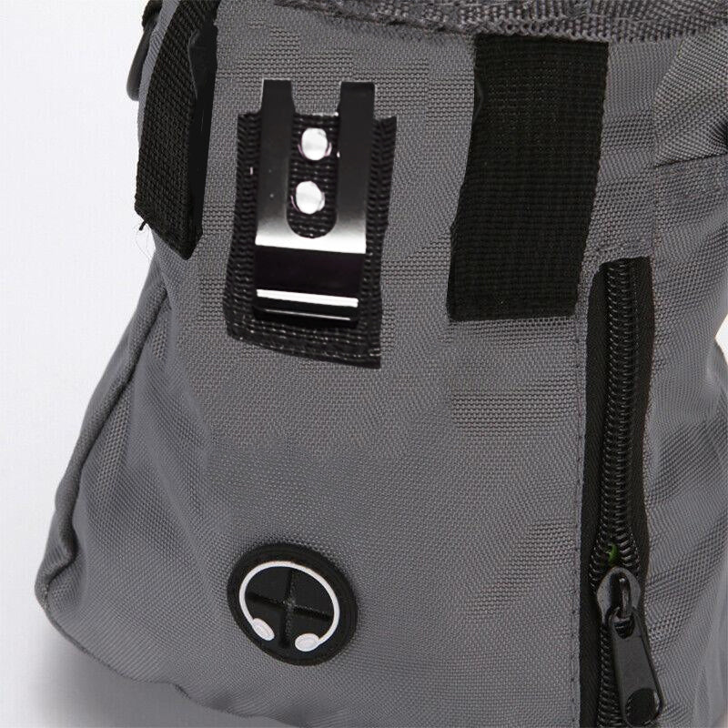 Dog Training Aids: Dog Training Treat Pouch Pet Snack Bag Large Capacity Puppy Waist Bags Agility - Grey