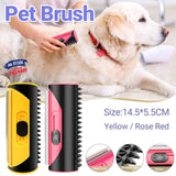 Pet Grooming Supplies: Pet Dog Cat Hair Fur Deshedding Shedding Trimmer Tool Grooming Roll Comb Brush - Yellow