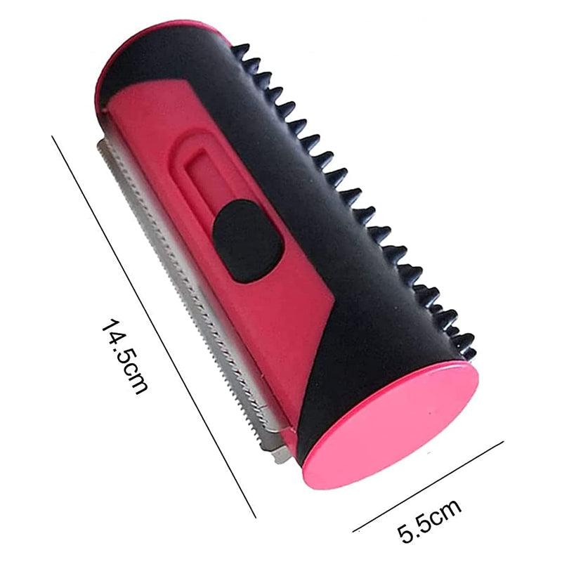 Pet Grooming Supplies: Pet Dog Cat Hair Fur Deshedding Shedding Trimmer Tool Grooming Roll Comb Brush - Yellow