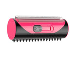 Pet Grooming Supplies: Pet Dog Cat Hair Fur Deshedding Shedding Trimmer Tool Grooming Roll Comb Brush - Yellow