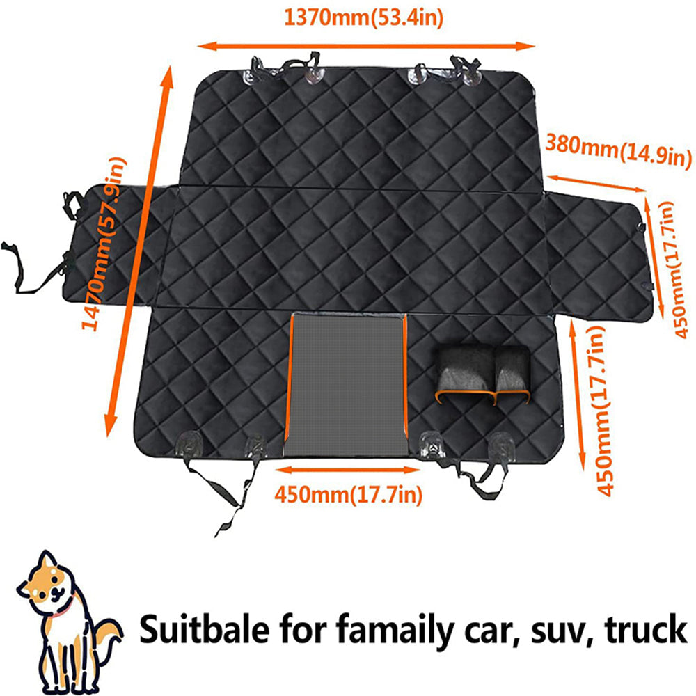 Dog Carriers & Crates: Waterproof Pet Car Mat Hammock Nonslip Back Protector for Dogs and Cats