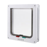 Cat & Dog Flaps: 4-Way Safe Lockable Locking Pet Cat Dog Door Brushy Flap Screen L Large Size