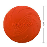 Dog Apparel: Frisbee Toy for Dogs Outdoor Fetch Training Soft Rubber Pet Flying Disc 18cm - Green