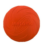 Dog Apparel: Frisbee Toy for Dogs Outdoor Fetch Training Soft Rubber Pet Flying Disc 18cm - Green