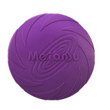 Dog Apparel: Frisbee Toy for Dogs Outdoor Fetch Training Soft Rubber Pet Flying Disc 18cm - Green