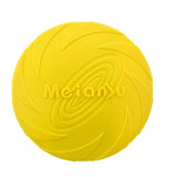Dog Apparel: Frisbee Toy for Dogs Outdoor Fetch Training Soft Rubber Pet Flying Disc 18cm - Green