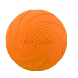 Dog Apparel: Frisbee Toy for Dogs Outdoor Fetch Training Soft Rubber Pet Flying Disc 18cm - Green