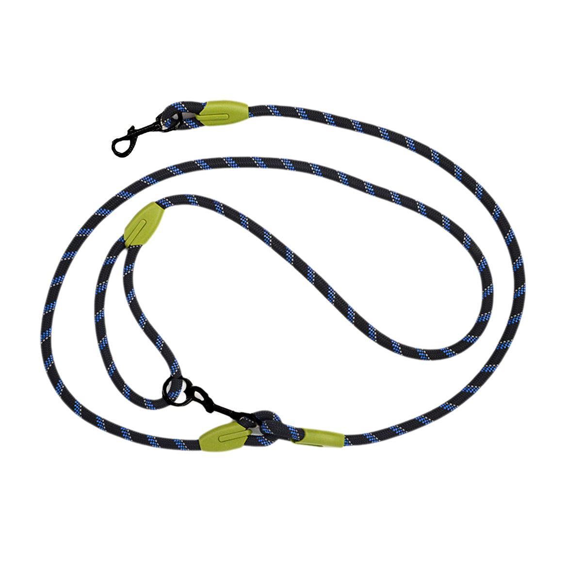 Dog Collars, Leads & Harnesses: Adjustable Diagonal Dog Walking Leash Hands Free Crossbody Pet Lead Dogs - Colourful