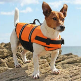 Dog Life Jacket Buoyancy Vest Float Aid for Swimming and Boating Orange - XS