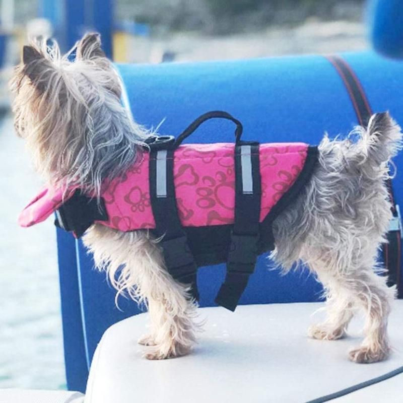Dog Life Jacket Buoyancy Vest Float Aid for Swimming and Boating Orange - XS