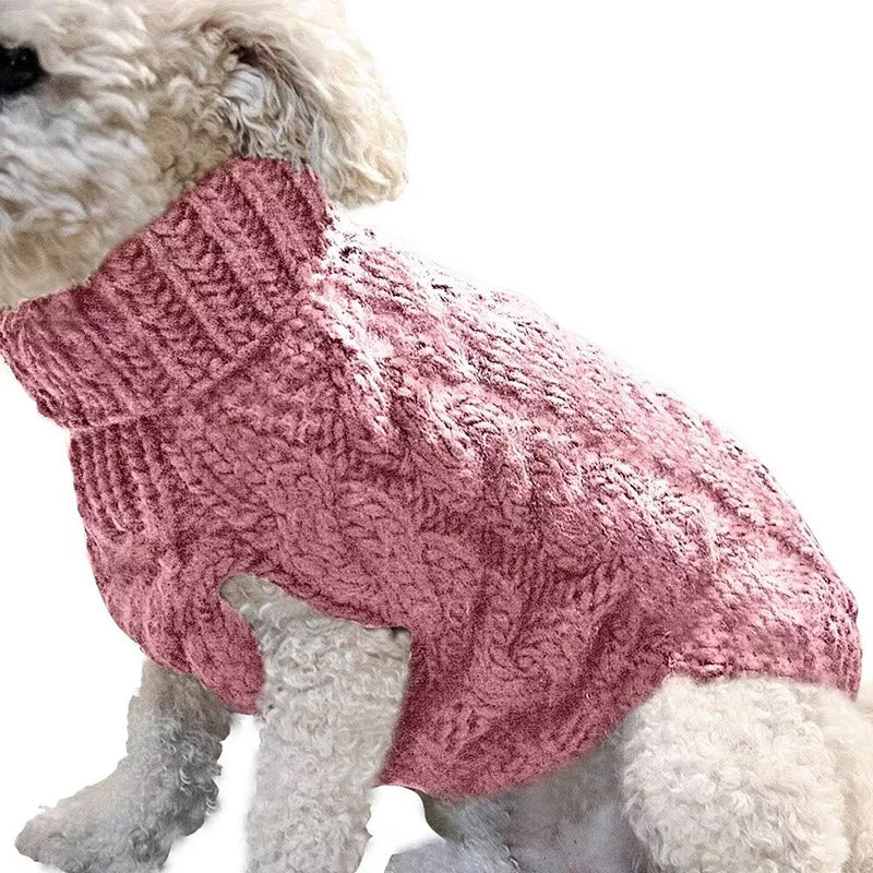 Dog Apparel: Puppy Dog Jumper Winter Warm Knitted Sweater Pet Clothes Small Dogs Coat Thermal S Size - Beige