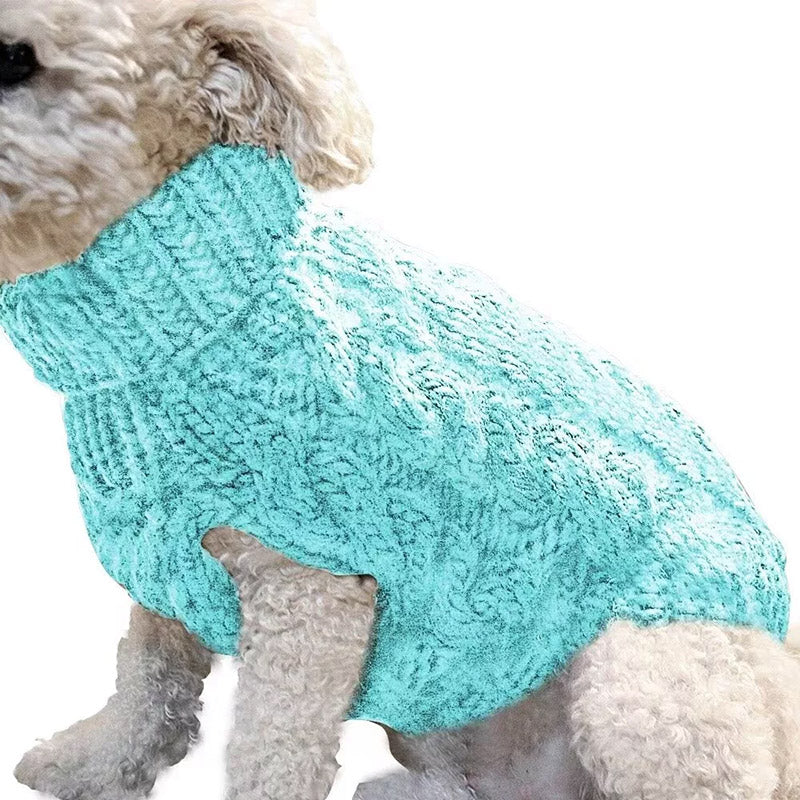 Dog Apparel: Puppy Dog Jumper Winter Warm Knitted Sweater Pet Clothes Small Dogs Coat Thermal S Size - Black