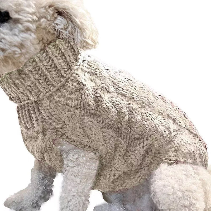 Dog Apparel: Puppy Dog Jumper Winter Warm Knitted Sweater Pet Clothes Small Dogs Coat Thermal S Size - Pink