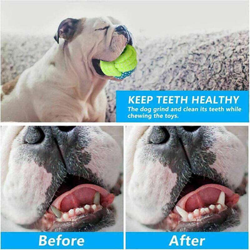 Dog Apparel: 7PCS Dog Rope Chew Toys Set Cotton Knot Balls Puppy Teething Tug Training Toy