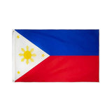 Outdoor Decorations & Lights: Large Philippines Flag 90 x 150 cm Outdoor Indoor Polyester with Eyelets