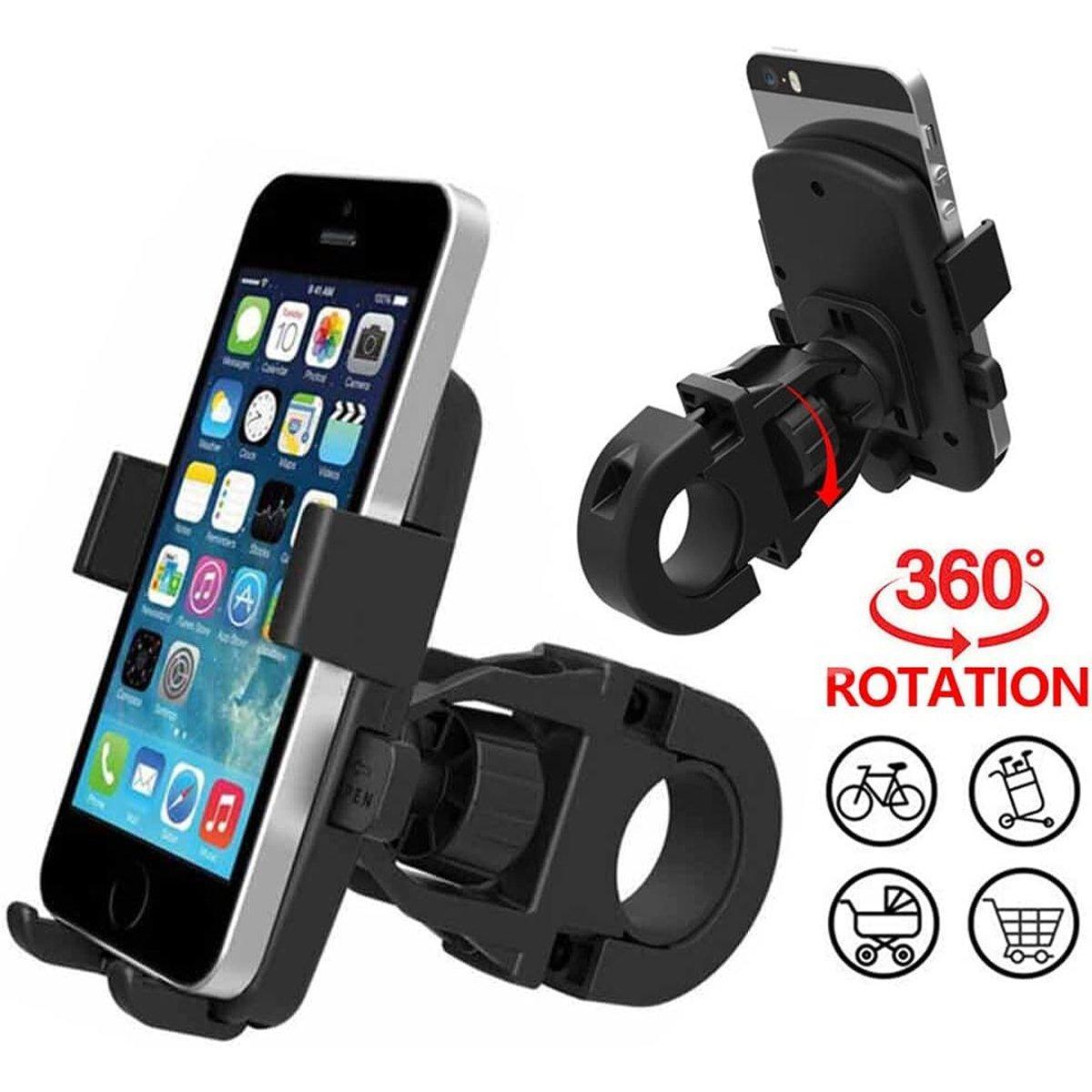 Laptop Stands: 360 Degree Rotation Phone Holder Handlebar Mount for Motorcycle and Bicycle