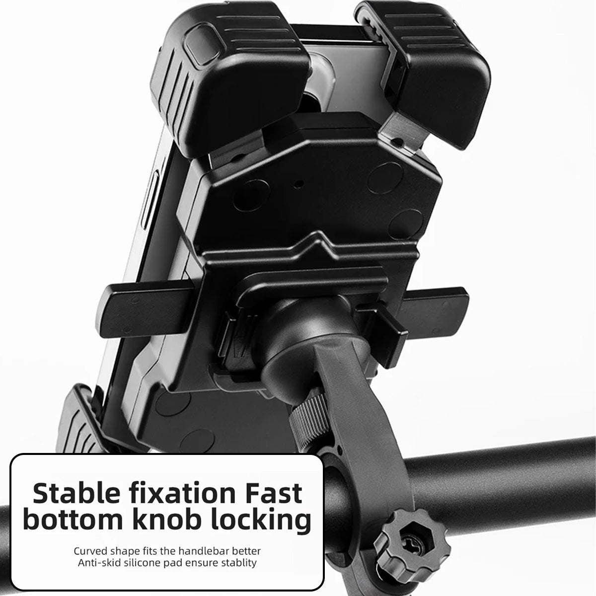 Laptop Stands: 360° Rotation Mobile Phone Holder Handlebar Mount For Motorcycle Bicycle Bike