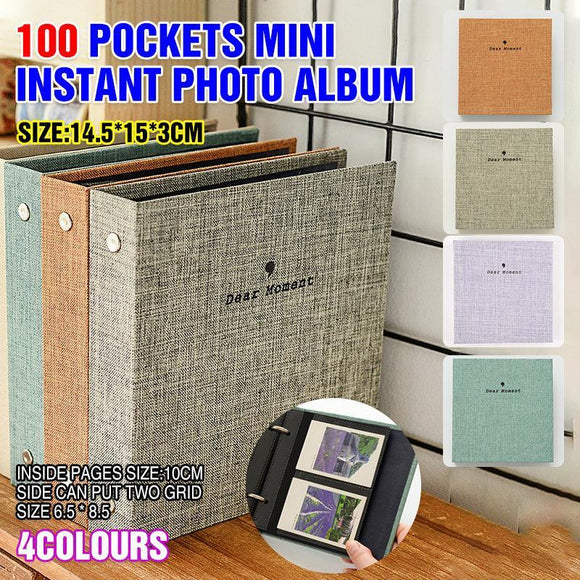 100 Pockets Mini Album for Fujifilm Instax Instant Photos - Green