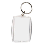 10PCS Clear Acrylic Photo Keyring - DIY Picture Frame Keychain Gifts