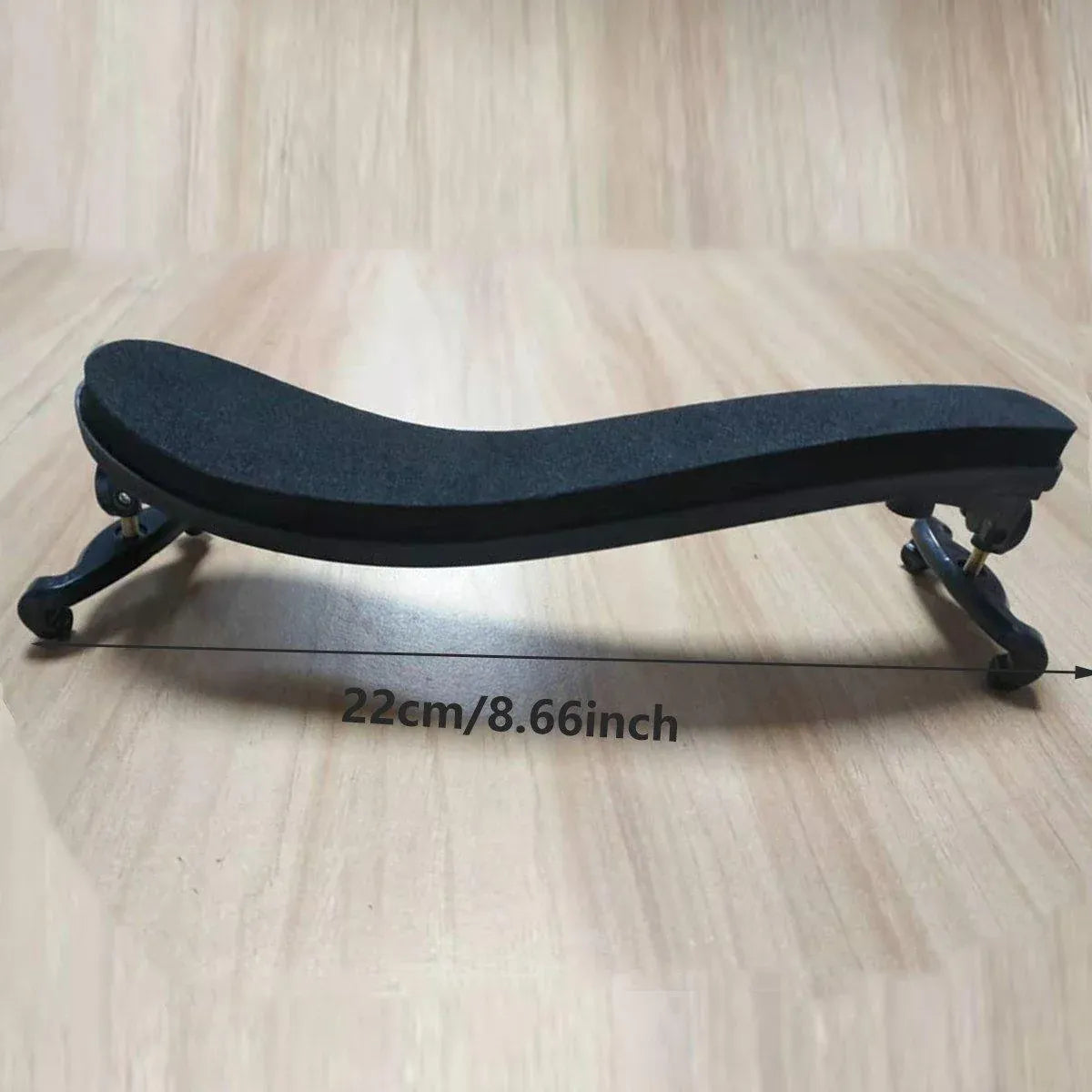 Black Adjustable Violin Shoulder Rest for 3/4 and 4/4 Violins - 1 Piece