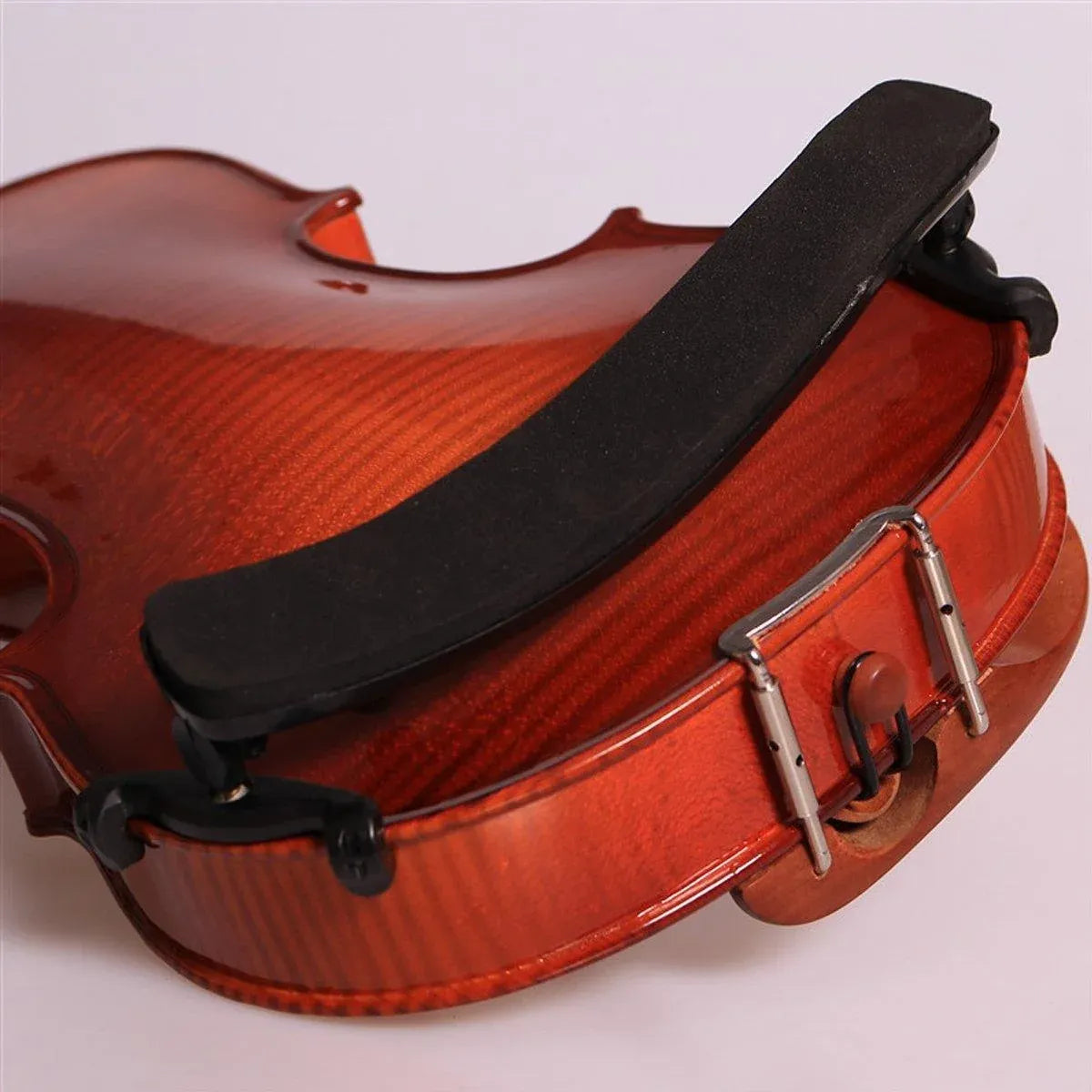 Black Adjustable Violin Shoulder Rest for 3/4 and 4/4 Violins - 1 Piece