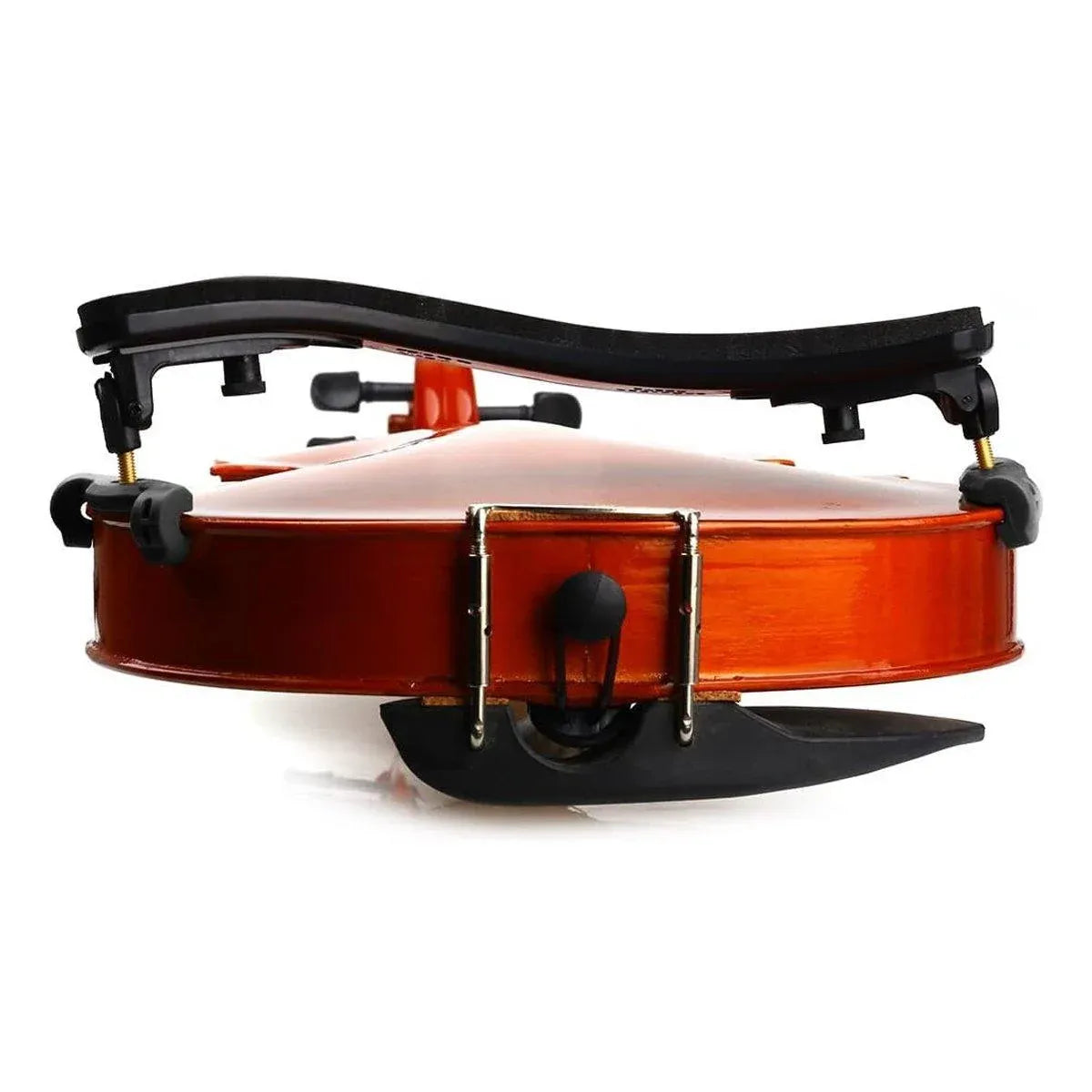 Black Adjustable Violin Shoulder Rest for 3/4 and 4/4 Violins - 1 Piece