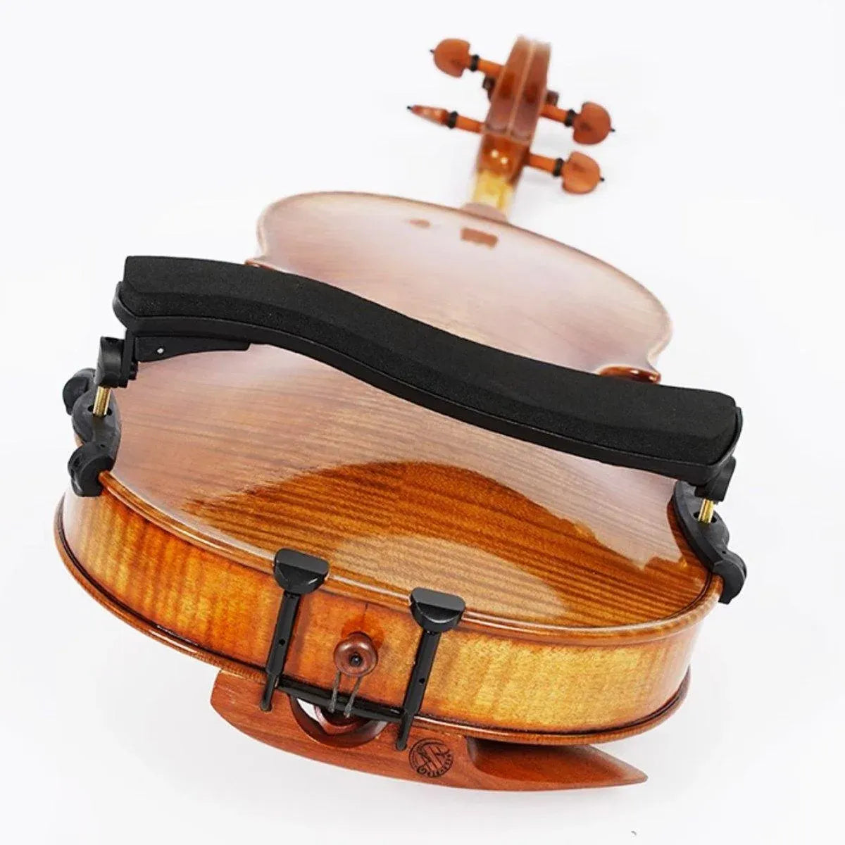 Black Adjustable Violin Shoulder Rest for 3/4 and 4/4 Violins - 1 Piece