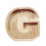 Storage Boxes: Wooden Piggy Bank Funny Letter or Guitar Coin Saving Money Box AZ Gift Idea - V