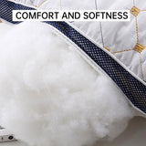 1/2PCS Hotel Style Polyester Fibre Pillow Washable High Rebound Support - 700g