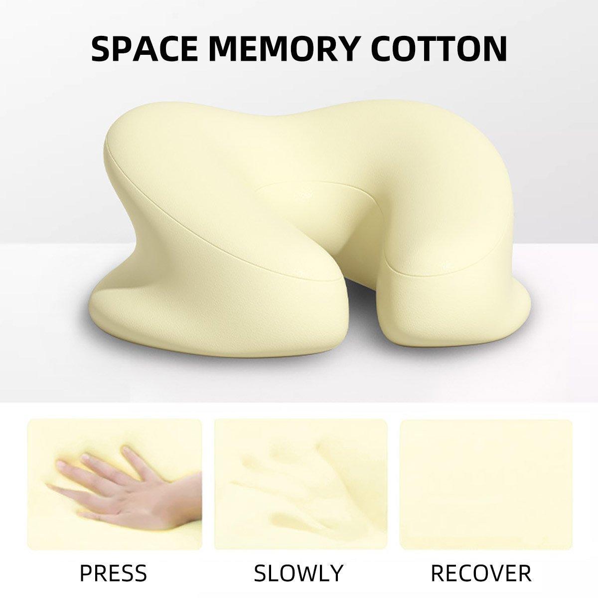 Cushions & Throws: Universal Massage Table Face Cushion Pillow U Shape Head Face Down Rest Pillow - Light Grey