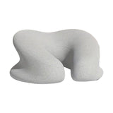 Cushions & Throws: Universal Massage Table Face Cushion Pillow U Shape Head Face Down Rest Pillow - Light Grey