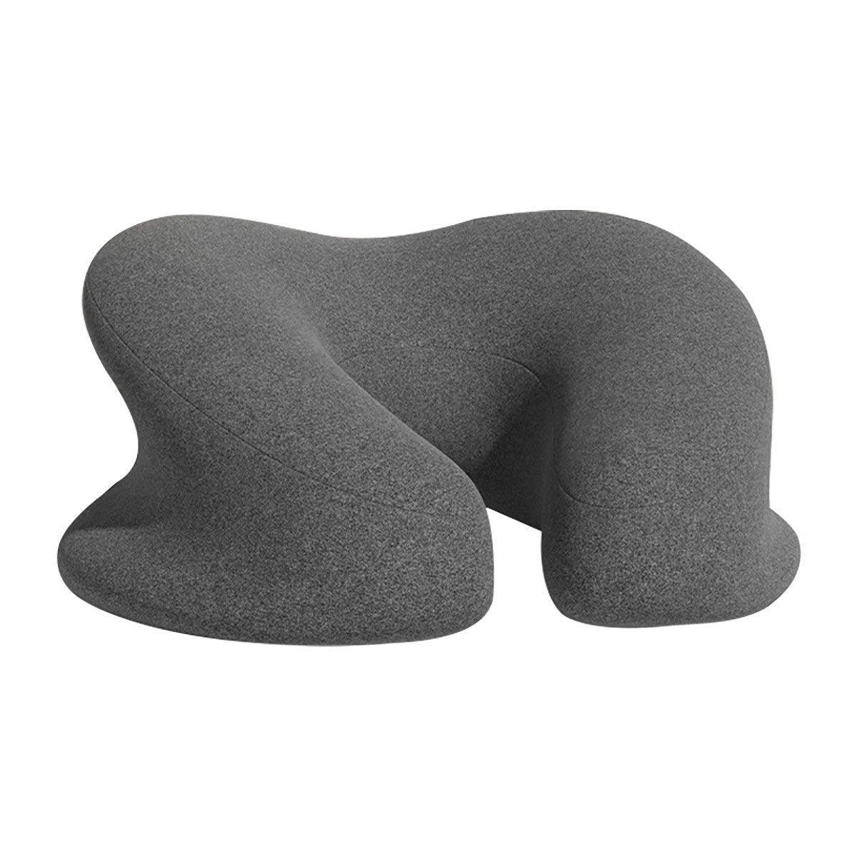 Cushions & Throws: Universal Massage Table Face Cushion Pillow U Shape Head Face Down Rest Pillow - Light Grey