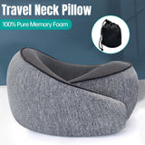 Novelty Gifts: Neck Pillow for Travel Memory Foam Comfortable Breathable Soft U-Shaped
