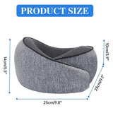 Novelty Gifts: Neck Pillow for Travel Memory Foam Comfortable Breathable Soft U-Shaped