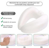 Novelty Gifts: Neck Pillow for Travel Memory Foam Comfortable Breathable Soft U-Shaped