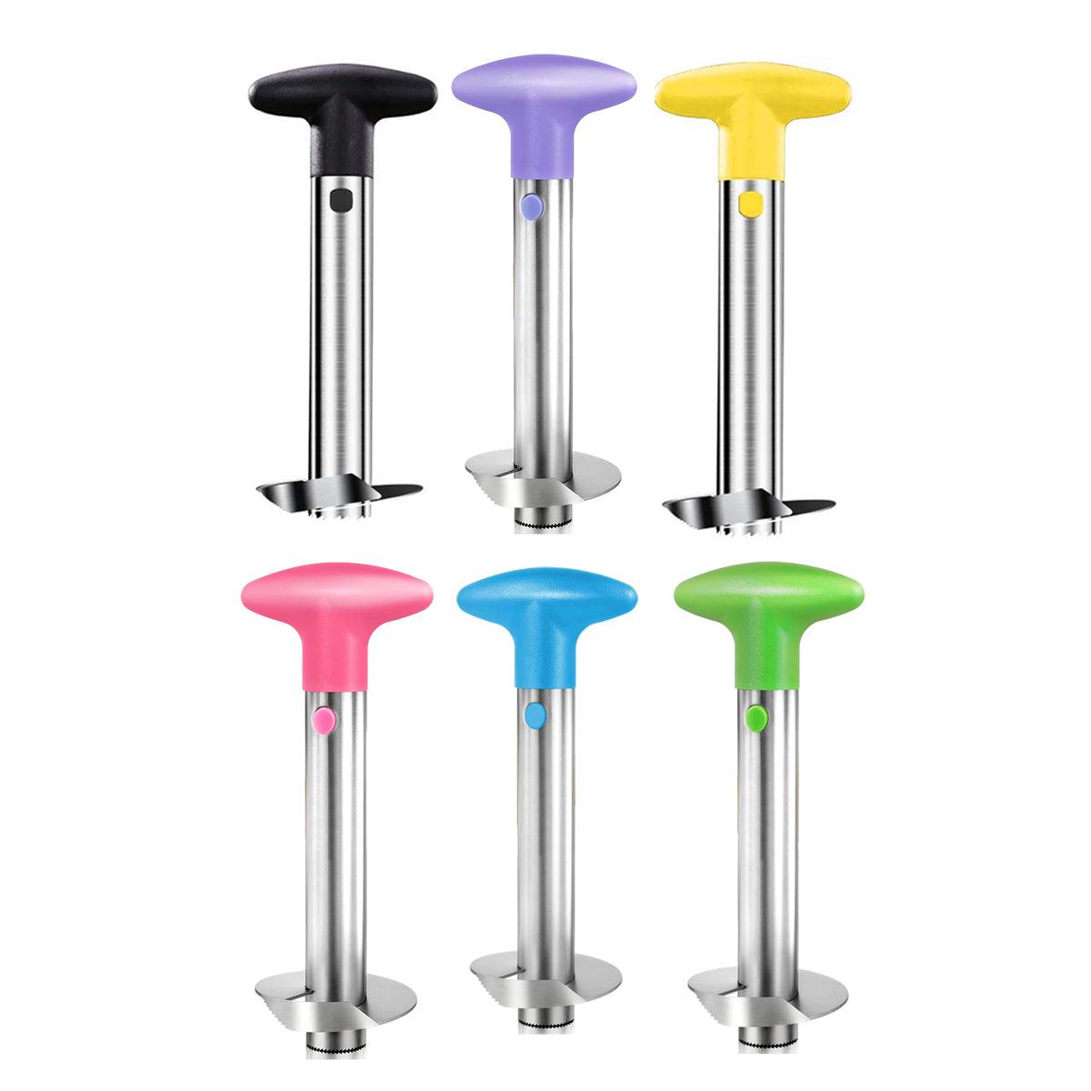 Kitchen Utensils: Stainless Steel Pineapple Corer Slicer Peeler Cutter Tool Easy Pineapple Cutter - Blue