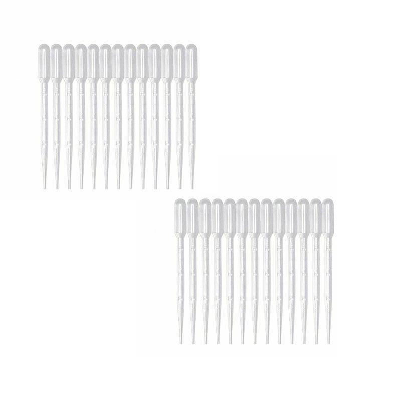 Pharmaceutical Supplies: 100X 3ml Disposable Graduated Plastic Pipettes for Liquid Transfer - 100PCS