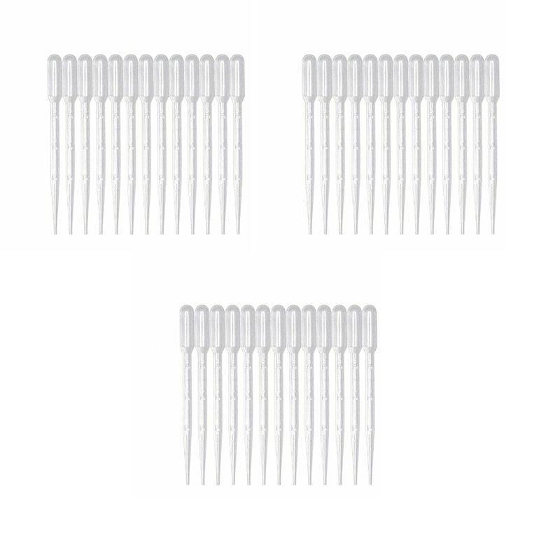 Pharmaceutical Supplies: 100X 3ml Disposable Graduated Plastic Pipettes for Liquid Transfer - 100PCS