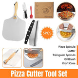 Bakeware & Accessories: Aluminum Pizza Shovel 12Inch Pizza Transfer Tool with Pizza Cutter and Wheel Set