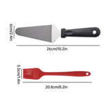 Bakeware & Accessories: Aluminum Pizza Shovel 12Inch Pizza Transfer Tool with Pizza Cutter and Wheel Set