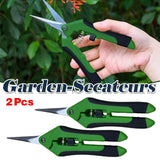 2Pcs Pruning Shears Plant Scissors Trim Trees Snips Branch Garden Secateurs Tool