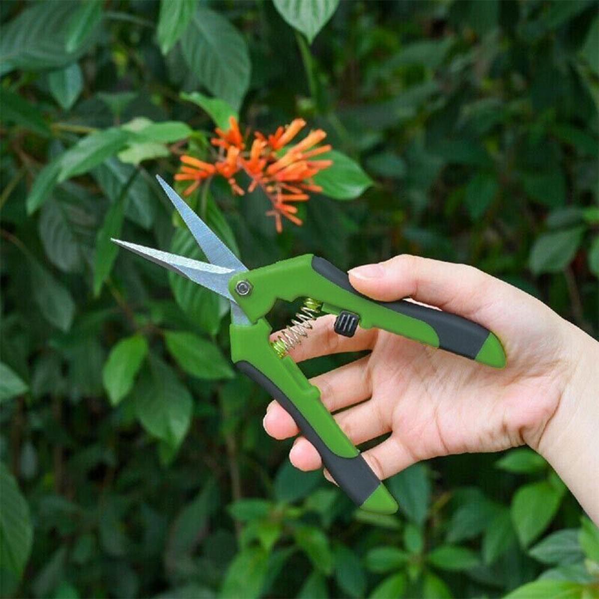 Gardening Tools: 2Pcs Pruning Shears Plant Scissors Trim Trees Snips Branch Garden Secateurs Tool
