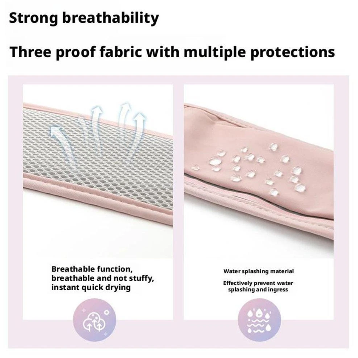 Men's Accessories: Running Waist Bag Mobile Phone Holder Fitness Sports Small Pouch Adjustable Belt - Dreamy Pink
