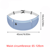 Men's Accessories: Running Waist Bag Mobile Phone Holder Fitness Sports Small Pouch Adjustable Belt - Light Blue