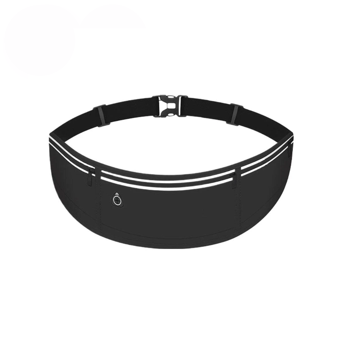 Men's Accessories: Running Waist Bag Mobile Phone Holder Fitness Sports Small Pouch Adjustable Belt - Shining Grey