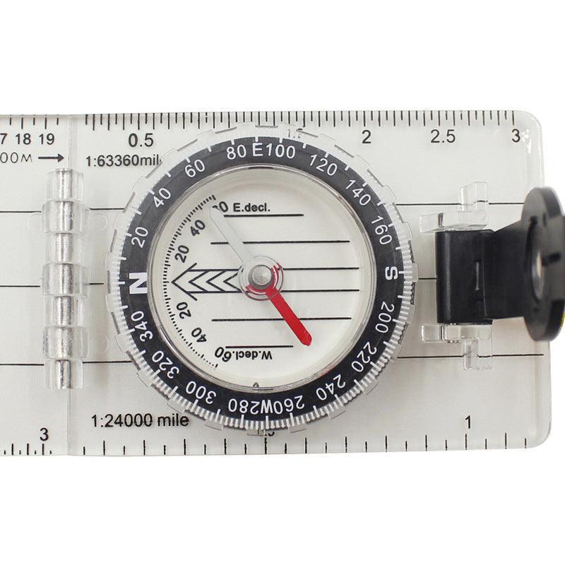 Camping Appliances: Baseplate Pocket Compass Military Orienteering Hiking Camping Maps Lensatic Army