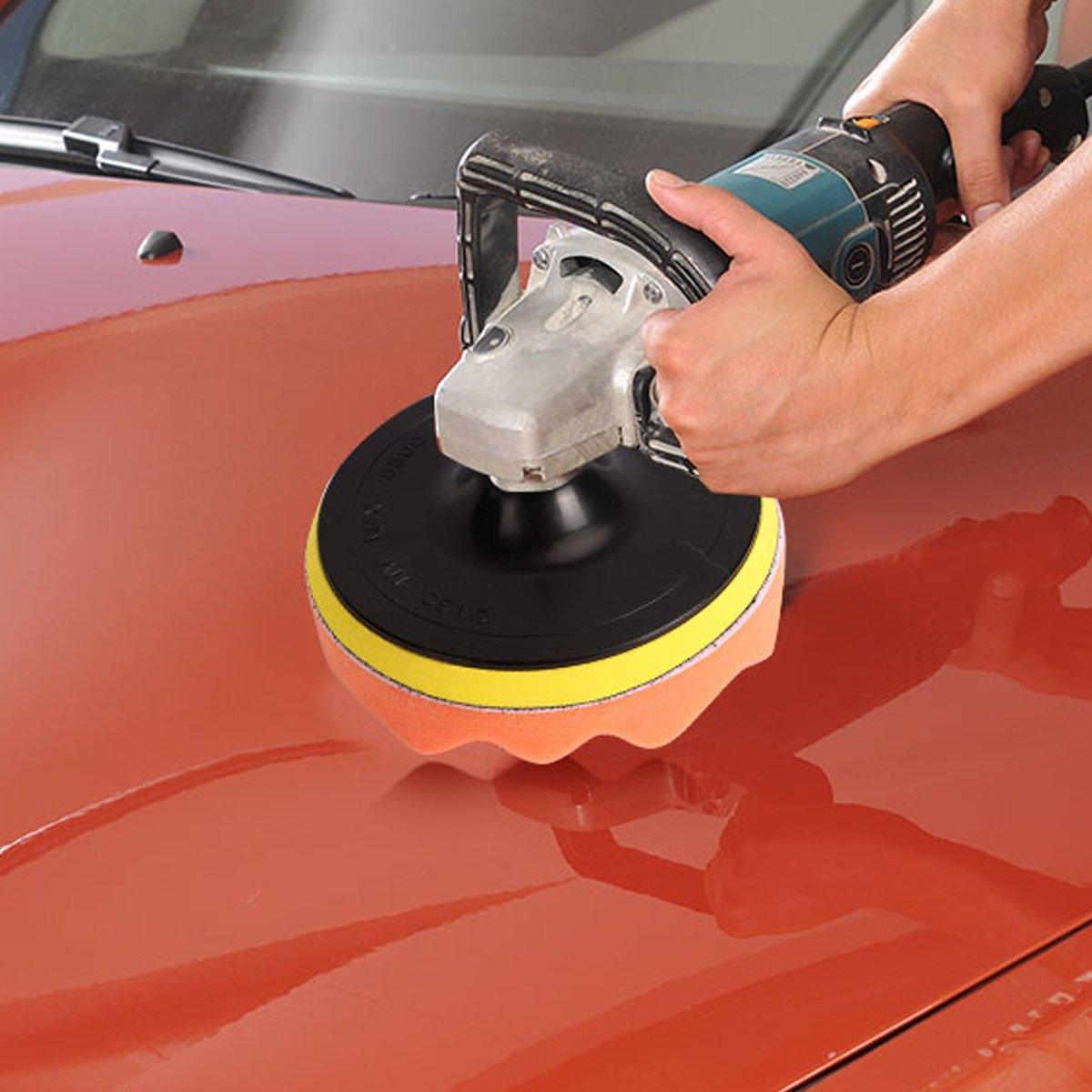 Power & Electrical Supplies: 10x 150mm Sponge Polishing Pads 6Inch Waxing Buffing Set for Car Polisher Buffer